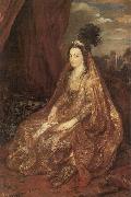 Anthony Van Dyck Portrat der Elisabeth oder Theresia Shirley in orientalischer Kleidung Spain oil painting artist